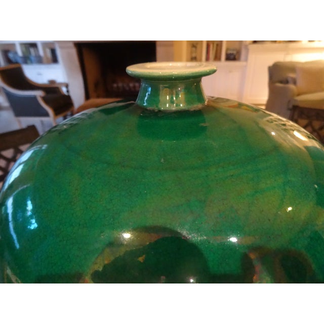 A Fabulous Pair of Midcentury Meiping vases. Crackle-wear. In great condition with no signature to the bottom. Shows signs...