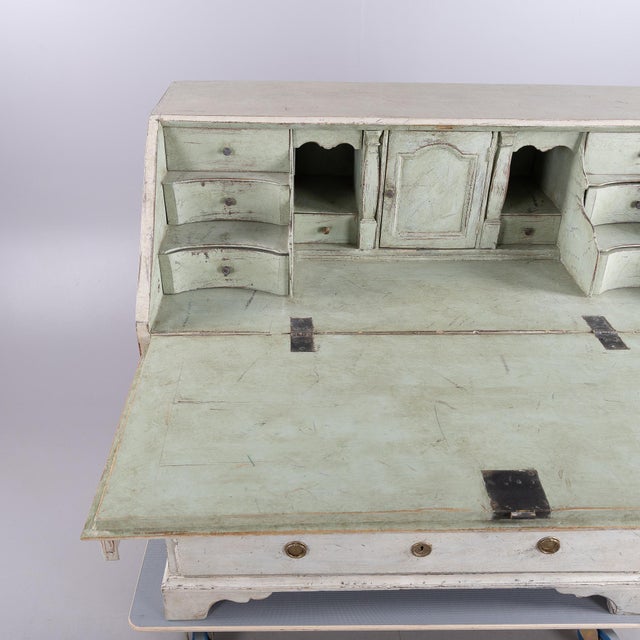 Vintage Gustavian Wooden Secretary, 1860 For Sale - Image 4 of 8