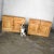 Mid 20th Century Mid 20th Century Rustic Small Credenzas or Buffet Cabinets Ranch Oak by A. Brandt Company, a Pair For Sale - Image 5 of 13