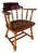 Vintage Maple Barrel Back Saloon Chair For Sale
