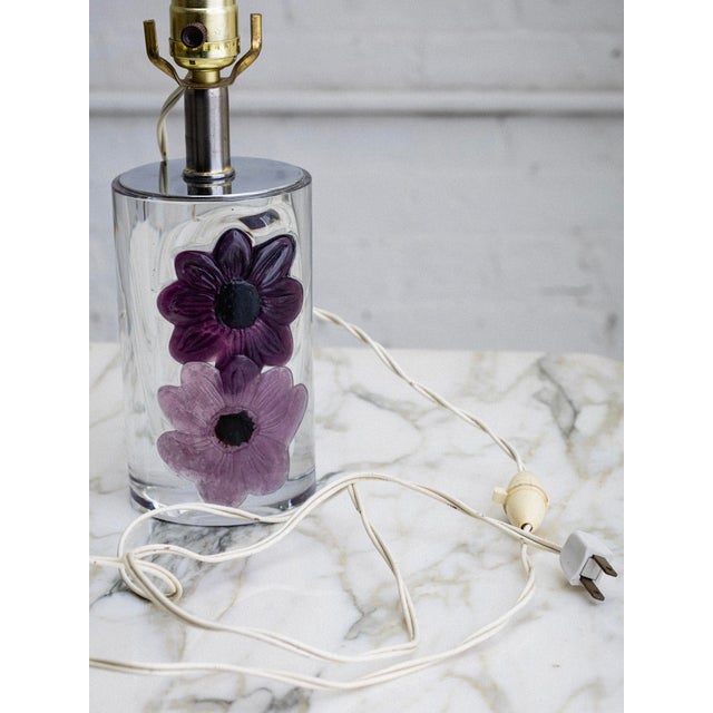 Late 20th Century Daum France Coppelia Crystal Table Lamp For Sale - Image 5 of 8