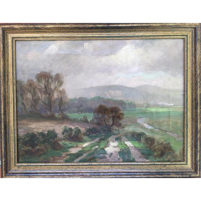 Fritz von KAMPTZ (1866-1938) Isle of Man Landscape, 1916 Oil on canvas Signed and dated lower left 28x38cm Framed: 34 x 44...