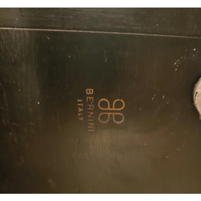 Black Vintage Black Laquered Wood Display Cabinet by Carlo Scarpa for Bernini, 1970s For Sale - Image 8 of 10