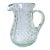 This is a beautiful green glass pitcher is textured very much like a gourd or pumpkin. Measurements : 9.5" x 9" x 6.5"L...
