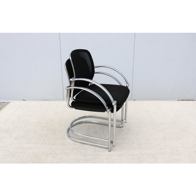 Modern Minimalist Topstar Open 30 Stacking Guest Chairs Made in Germany - A Pair For Sale - Image 18 of 18