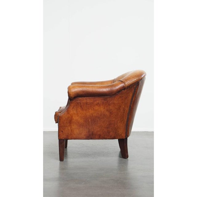 1990s Sheepskin Club Chair For Sale - Image 5 of 16