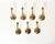 1970s Hollywood Regency Brass Wall Coat Hooks, 1970s, Set of 7 For Sale - Image 5 of 12
