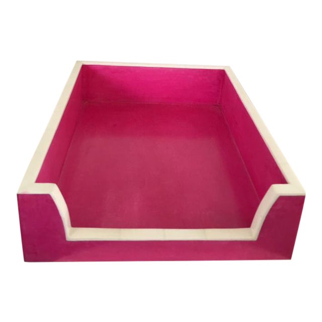 Hot Pink Paper Tray Chairish