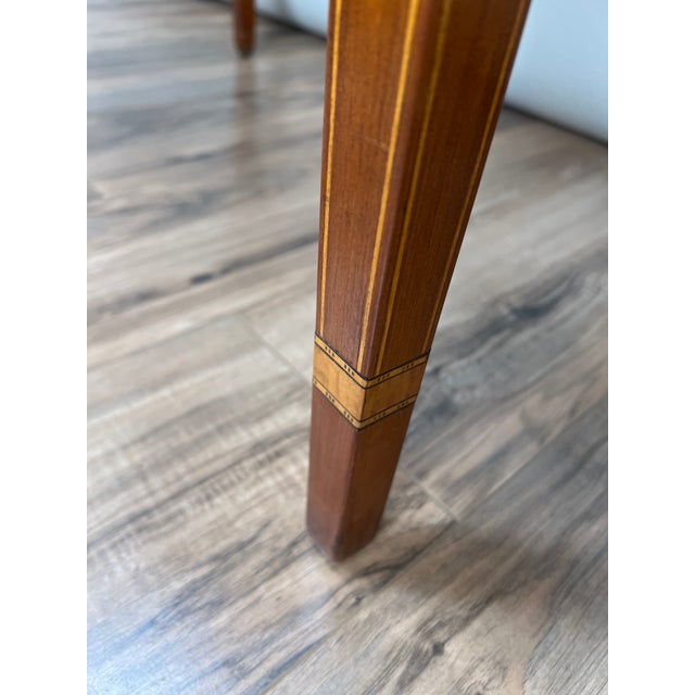 Antique Hepplewhite Inlaid Maple Drop Leaf Table C. Early 19th Century For Sale - Image 9 of 12