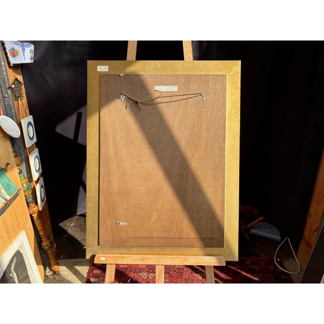 Slate Polychrome Mirror from Deknudt, Belgium, 1980 For Sale - Image 10 of 13