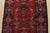 1980s Hamedan Runner 3’6” X 9’8” Red Wool Vintage Tribal Hand-Knotted Oriental Rug For Sale - Image 5 of 14