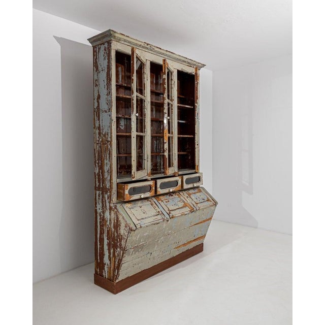 Brown 19th Century, Portuguese Wooden Vitrine For Sale - Image 8 of 13