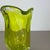 Glass Large Abstract Yellow Green Murano Glass Vase, Italy, 1970 For Sale - Image 7 of 18
