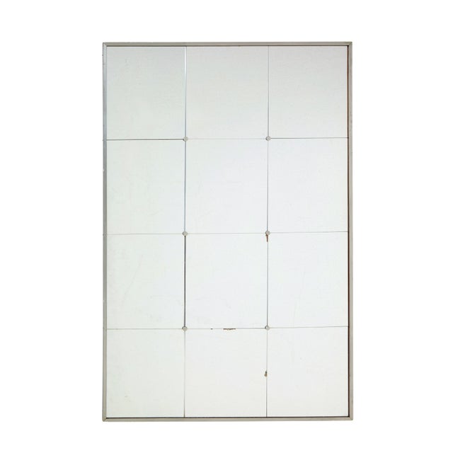 Mid-Century Scandinavian Wall Mirror with Grey Frame, 1960 For Sale - Image 6 of 6