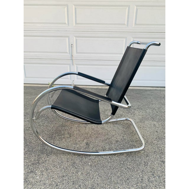 1960s 1960’s Fasem Bauhaus Style Rocking Chair For Sale - Image 5 of 8
