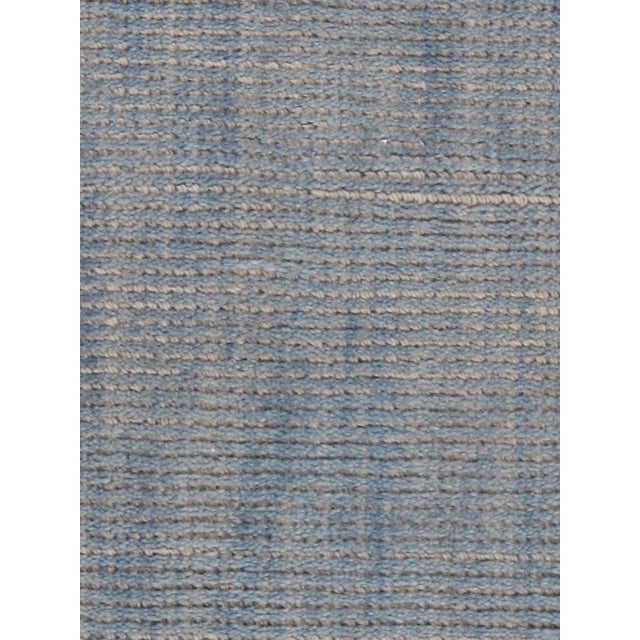 Simplicity Blue Contemporary Handwoven Rug 8ft X 10ft For Sale - Image 9 of 12