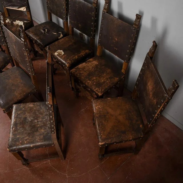 Renaissance Style Spool Chairs, Set of 8 For Sale - Image 6 of 18