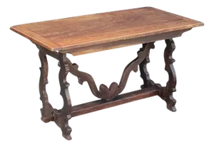Spanish Console Table of Hand Carved Oak From the Early 19th Century