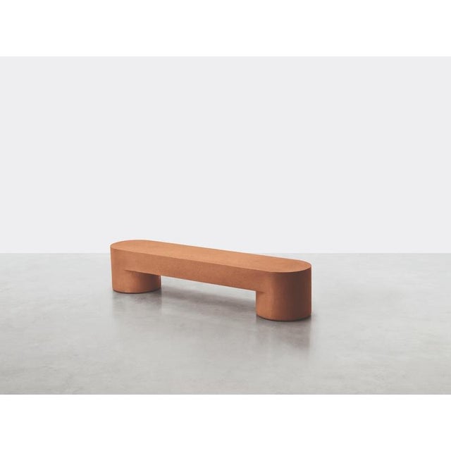 Contemporary Nuanced Brown Lazy-O Bench by Somaschini For Sale - Image 3 of 5