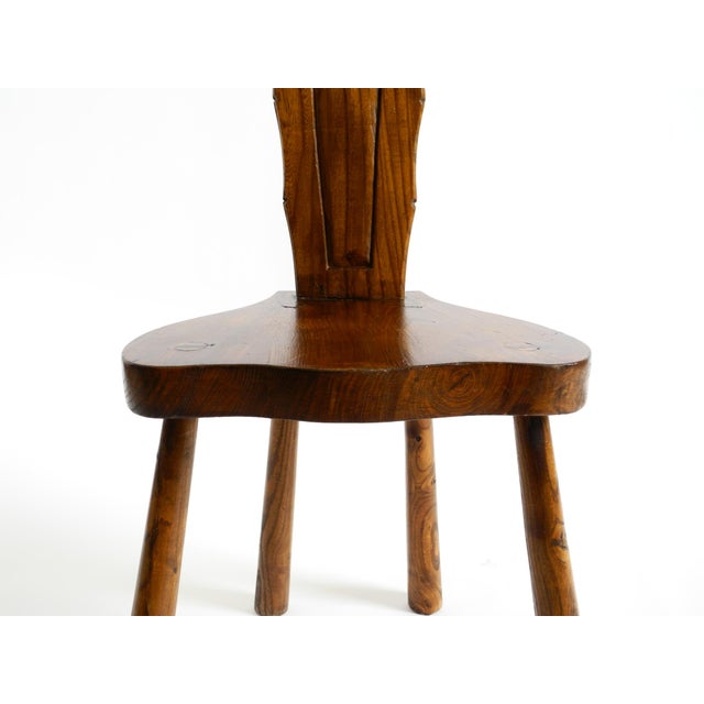 Spanish Wooden Chair with Ornate Backrest, 1960s For Sale - Image 17 of 18