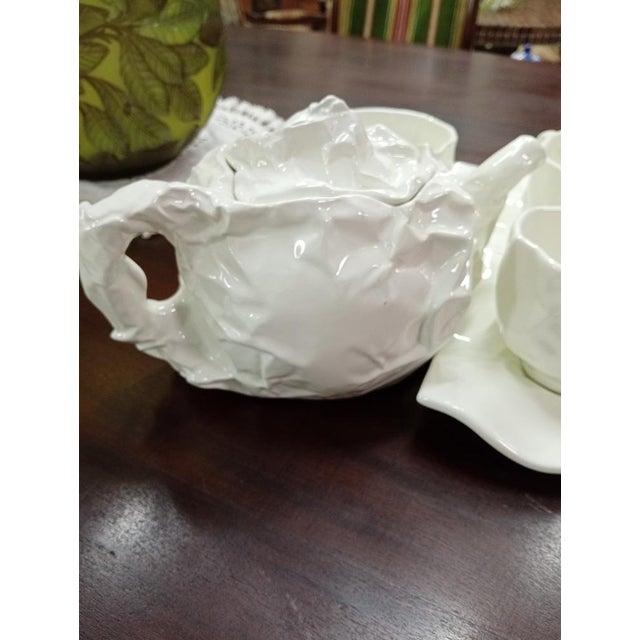 Axis Tea Set by Carol McNicoll, 1980s, Set of 9 For Sale - Image 6 of 7