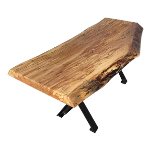 Live Edge Maple Slab Coffee Table
