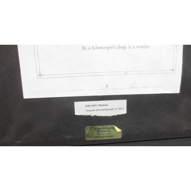 Meg and the Lobster Chromo-Litho Print English 1881 For Sale - Image 4 of 6