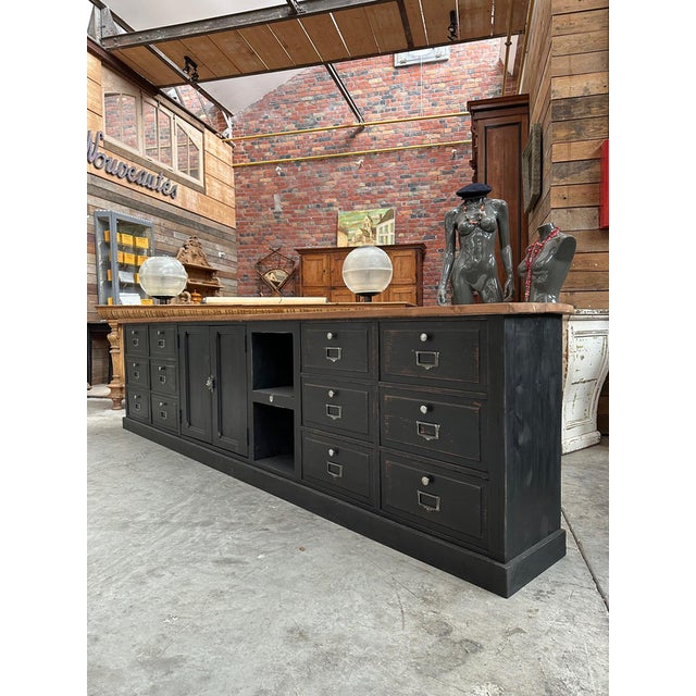 Handcrafted Sideboard in Wood For Sale - Image 3 of 15