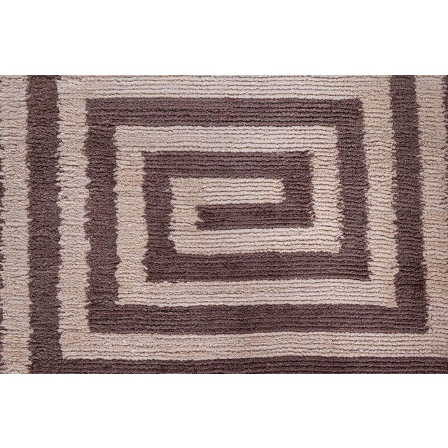 Modern Tibetan 'Prism' Art Deco Style Silk Rug by Doris Leslie Blau Size: 12'10" × 19'0" (391 × 579 cm) Echoing the...