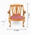 Late 20th Century Vintage Queen Anne Solid Oak Occasional Chair With Intricately Carved Ball and Claw Feet For Sale - Image 5 of 12