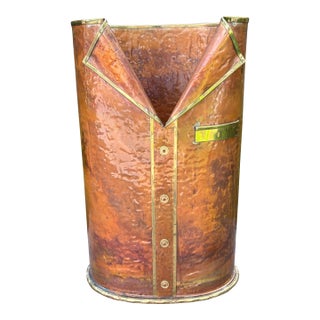 1960s Italian Modern Mixed Metals Umbrella Stand For Sale