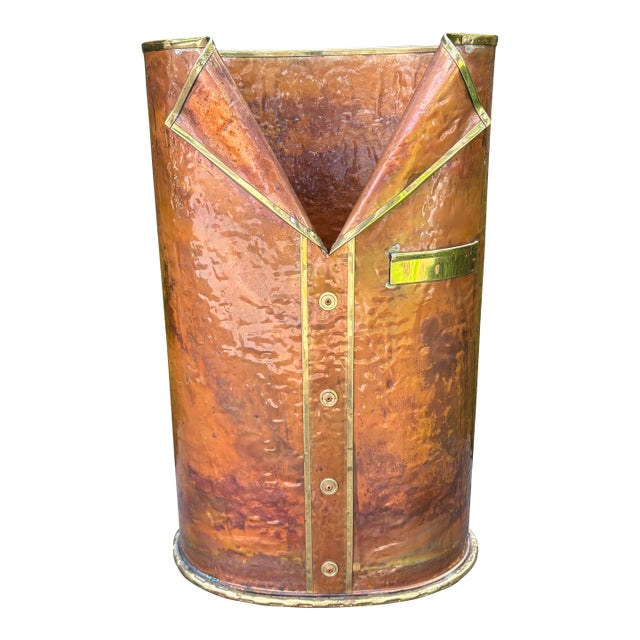 1960s Italian Modern Mixed Metals Umbrella Stand For Sale
