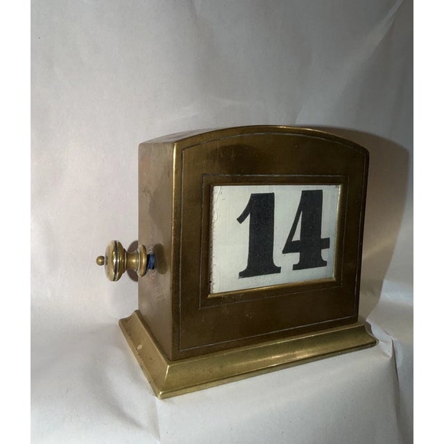 Antique Austrian Brass Perpetual Desk Calendar For Sale - Image 9 of 10