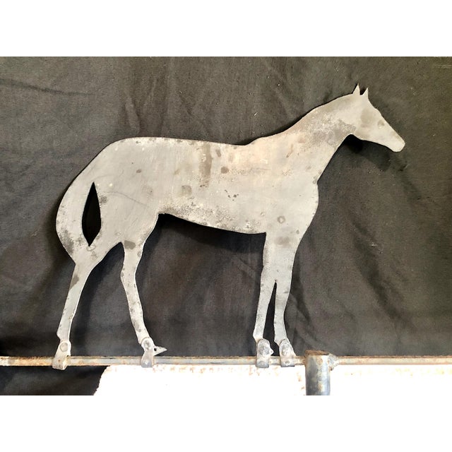 American Antique American Folk Art Horse Silhouette Weathervane For Sale - Image 3 of 7
