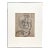 1940s Charcoal on Paper, Cubist Drawing of a Seated Woman by Artist Harold Haydon For Sale