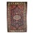 Vintage Persian Bakhtiari Rug, Handwoven Wool, Floral Pattern, Navy & Ivory, 5x7 For Sale