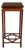 Petite Chinese Chippendale Hardwood Faux Bamboo Drinks Table For Sale