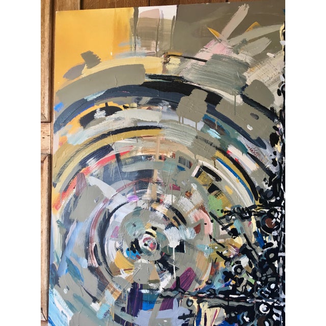 Oversized Abstract Canvas Painting For Sale In Dallas - Image 6 of 12