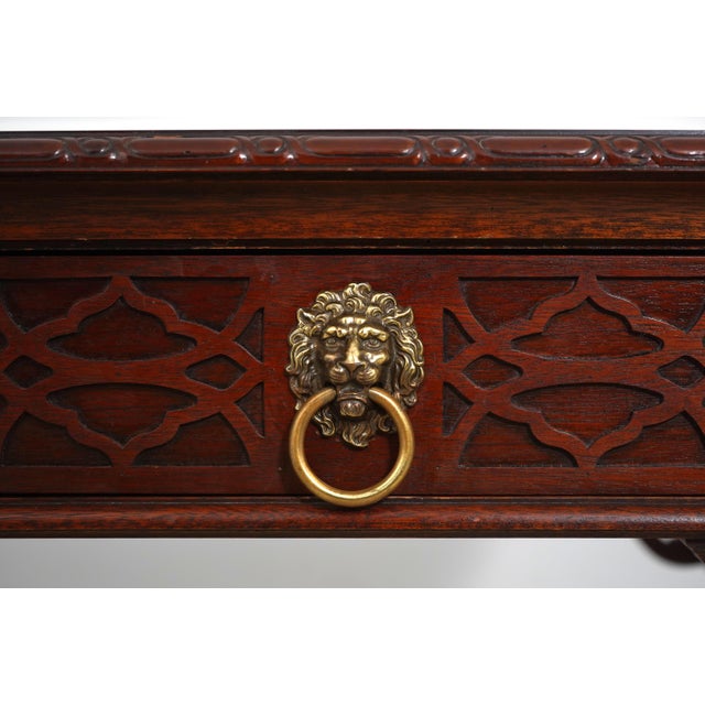 Baker Historic Charleston Chippendale Mahogany Desk For Sale - Image 13 of 17