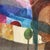Houses and Sunrise - Original Contemporary Landscape Painting Colorful Acrylic Artwork on Canvas by Maria C Bernhardsson For Sale - Image 4 of 6
