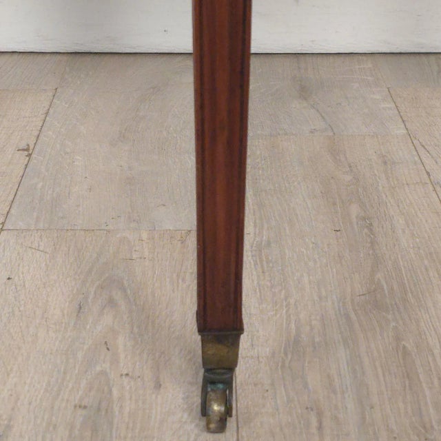 Brown Georgian Demilune Table, England Circa 1800 For Sale - Image 8 of 9