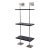 Modern Marais 3-Tier Black & Nickel Shelf 24"W For Sale - Image 3 of 5