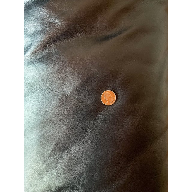 1970s Roche Bobois Black Draping Leather Sofa For Sale - Image 10 of 10
