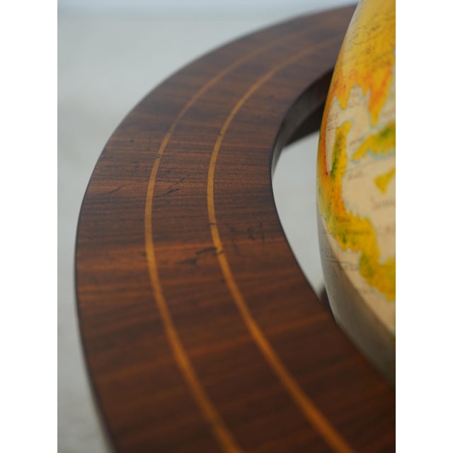 Maitland Smith English Style Mahogany Globe on Stand For Sale - Image 9 of 16