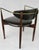 C.1950's Dan Johnson for Selig of Denmark, Walnut & Brass "Viscount" Accent/Lounge Chair With Brentano Textile For Sale - Image 18 of 18