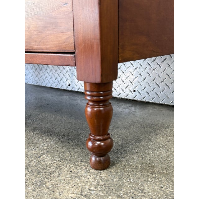 19th Century Sheraton Solid Cherry Chest of Drawers For Sale - Image 9 of 12