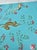 Teal Tropical Chinoiserie Mural | Hand-Painted 9-Panel Wallpaper With Monkeys & Birds For Sale - Image 6 of 6