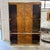 Smoked glass doors and rich burled wood veneer cabinet make for a stunning statement. All original and well cared for,...