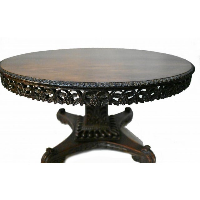 Wood Antique Colonial Dining Table, 1840s For Sale - Image 7 of 10
