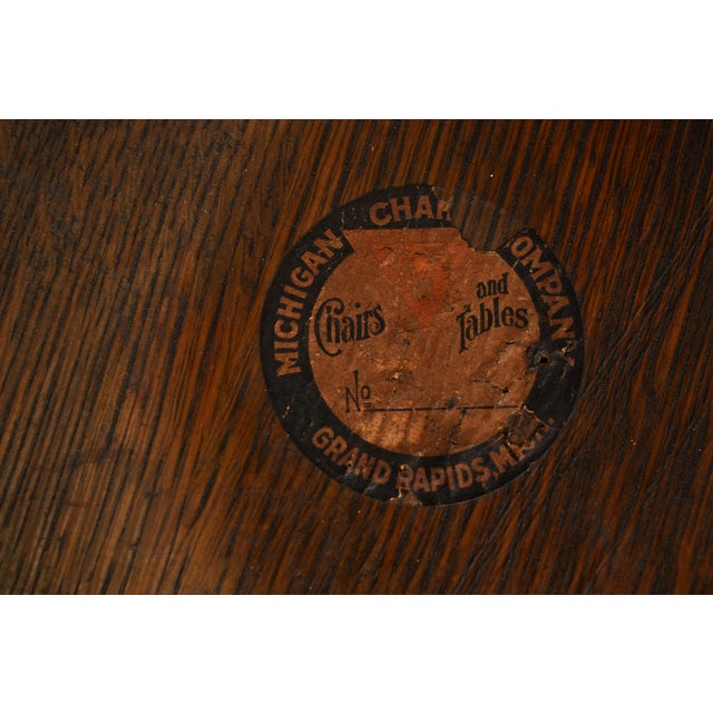 Stickley Brothers Style Antique Mission Oak Arts & Crafts Bookstand or Magazine Rack, Circa 1905 For Sale - Image 9 of 10